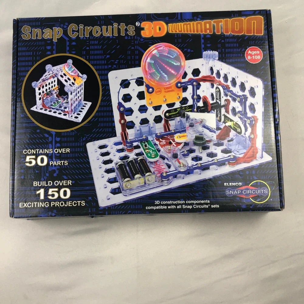 Elenco Snap Circuits 3D Illumination Electronics Exploration Kit SC-3Di READ